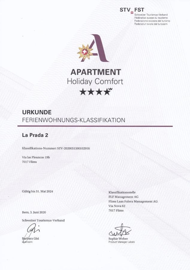 Apartmán Prada 2 Flims Exteriér fotografie